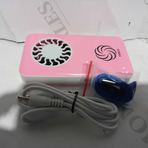 FAN U PORTABLE & RECHARGEABLE FAN - PINK