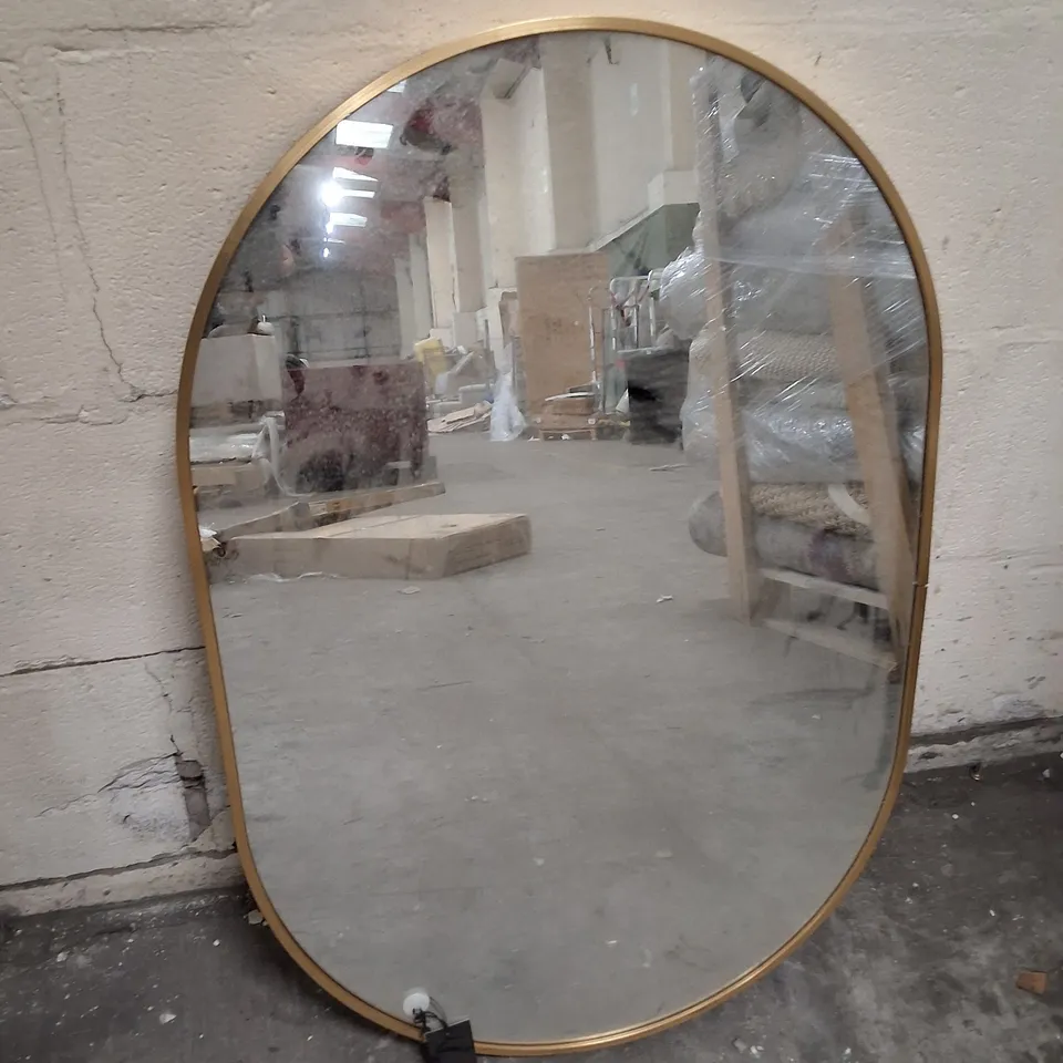 YARDLEY GOLD FRAME MIRROR 50×75×4CM