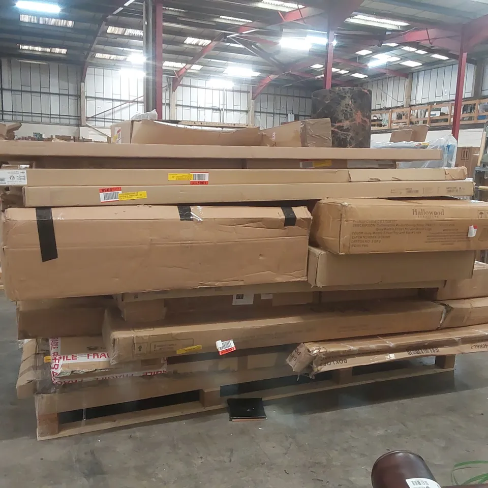 PALLET CONTAINING A VERY LARGE QUANTITY OF ASSORTED FURNITURE PARTS ECT