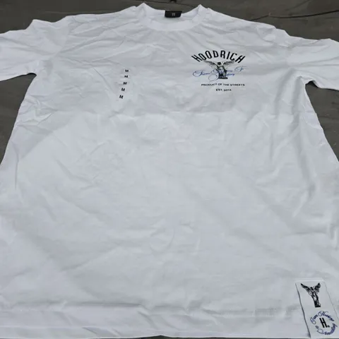 HOODRICH LOGO T-SHIRT, WHITE - UK SIZE M
