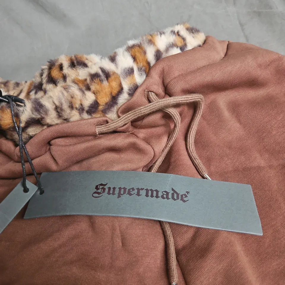 SUPOERMADE FUR TRIMMED LEGGINGS - SIZE S 