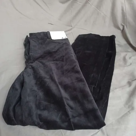 UNIQLO CORDUROY SMART TROUSERS LONG IN NAVY SIZE L