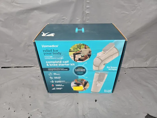 Homedics Modular Calf Compression Wrap + Controller (Light Grey)