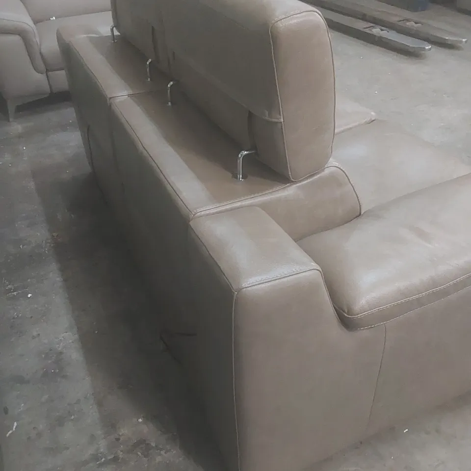 QUALITY DESIGNER ITALIAN MADE RICCARDO LEATHER UPHOLSTERED ELECTRIC RECLINER SOFA 