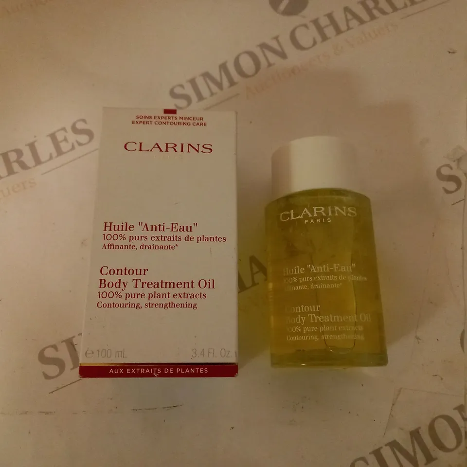 BOX OF 5 100ML BOTTLES OF CLARINS CONTOUR BODY TREATMENT OIL