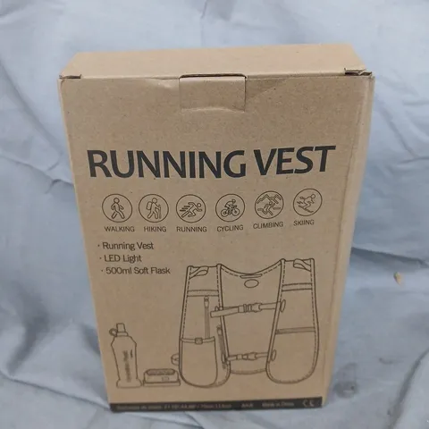 BOXED ADULT LED LIGHT RUNNING VEST 