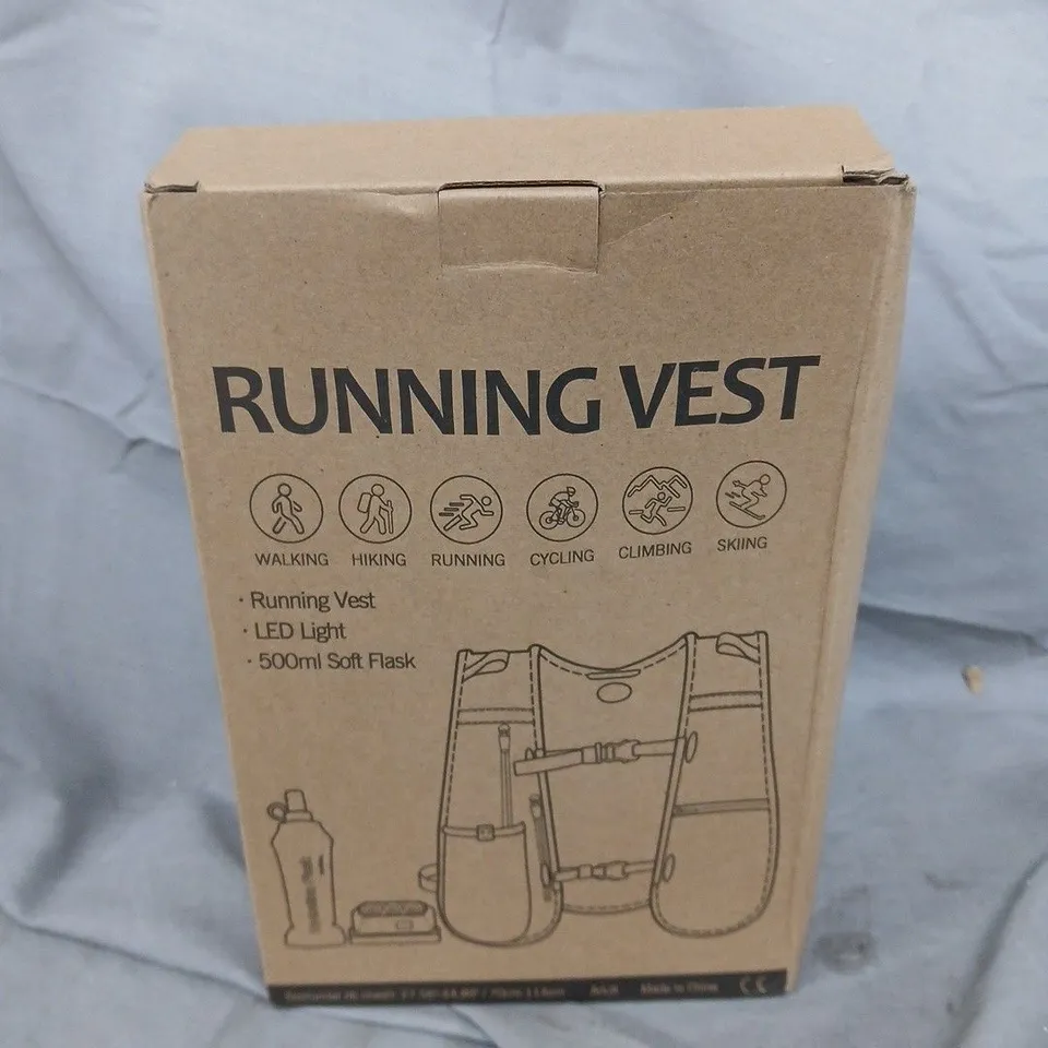 BOXED ADULT LED LIGHT RUNNING VEST 
