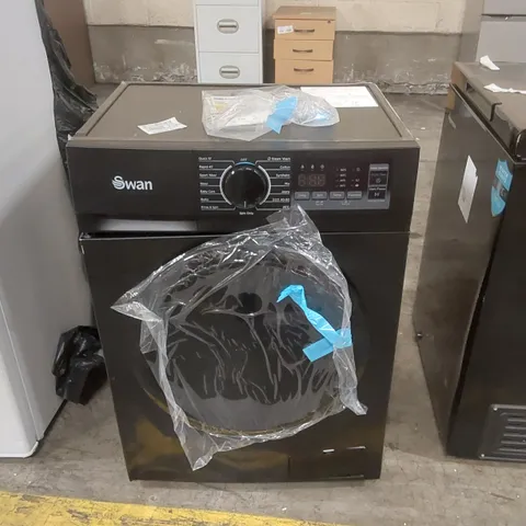 SWAN 8KG 1400 SPIN FREESTANDING WASHING MACHINE - BLACK