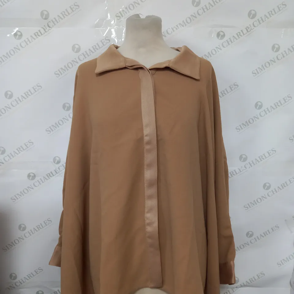 WYNNE LAYERS BROWN LONG TOP - SIZE XL