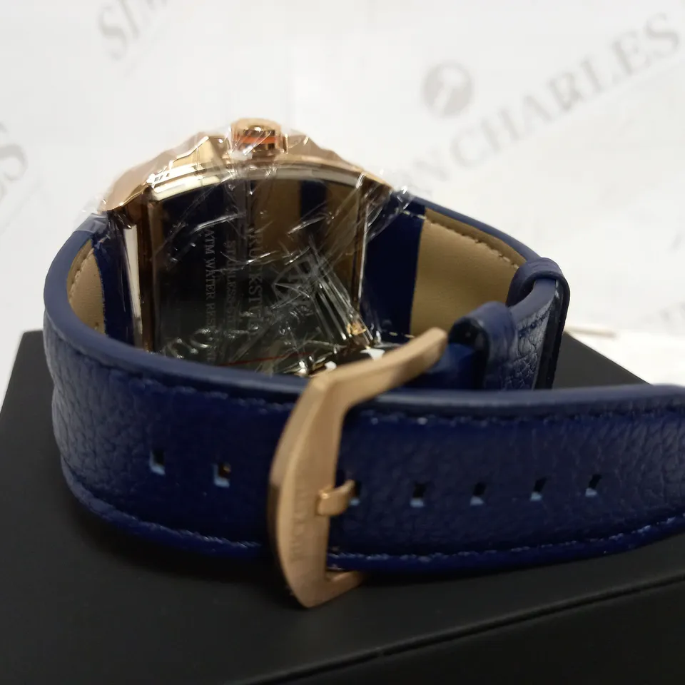 RUCKSTUHL TRIPLE DIAL LEATHER STRAP WRISTWATCH RRP £560