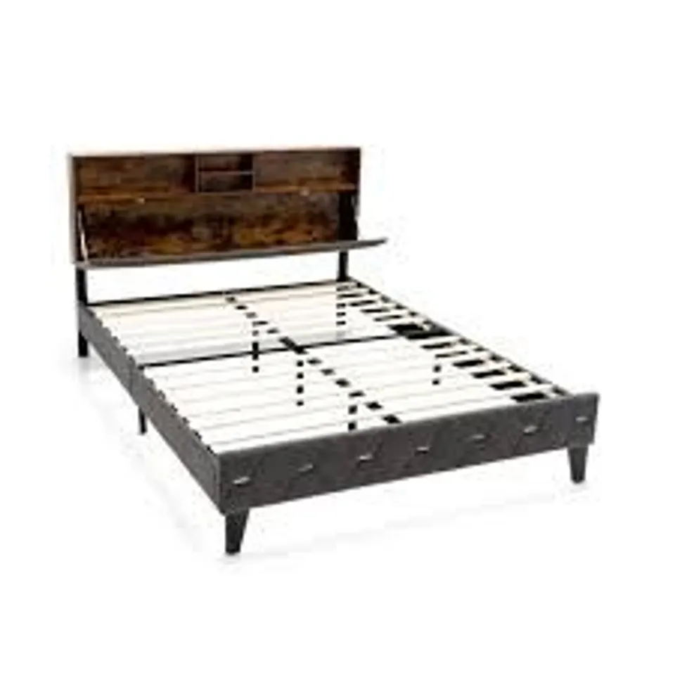 BOXED COSTWAY KINGSIZE BED FRAME WITH HEADBOARD