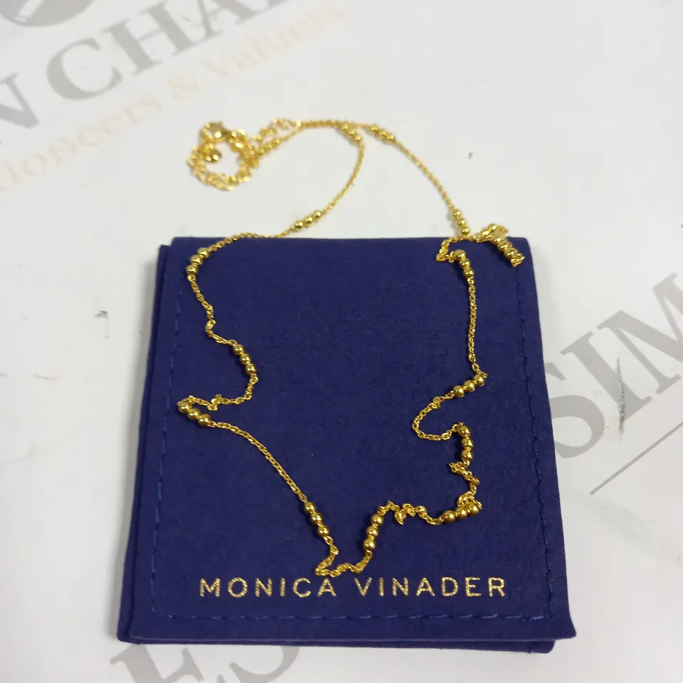 BOXED MONICA VINADER TRIPLE BEADED NECKLACE