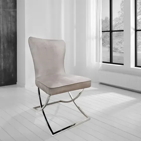 BOXED INDUS VALLEY SET OF 2 HUGH DINING CHAIRS (1 BOX)