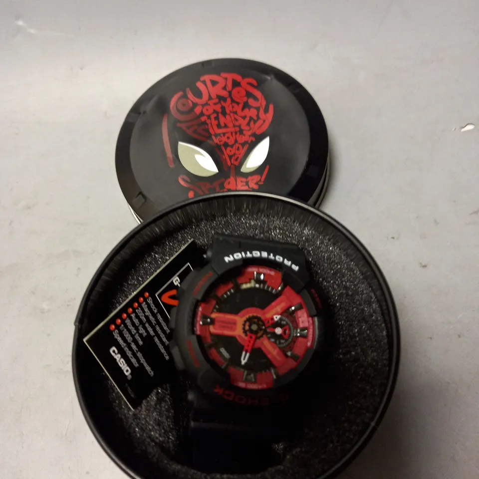 BOXED SPIDER MAN G SHOCK WATCH 