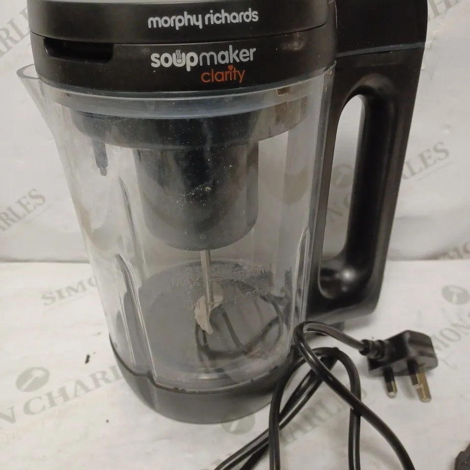 MORPHY RICHARDS CLARITY SOUP MAKER