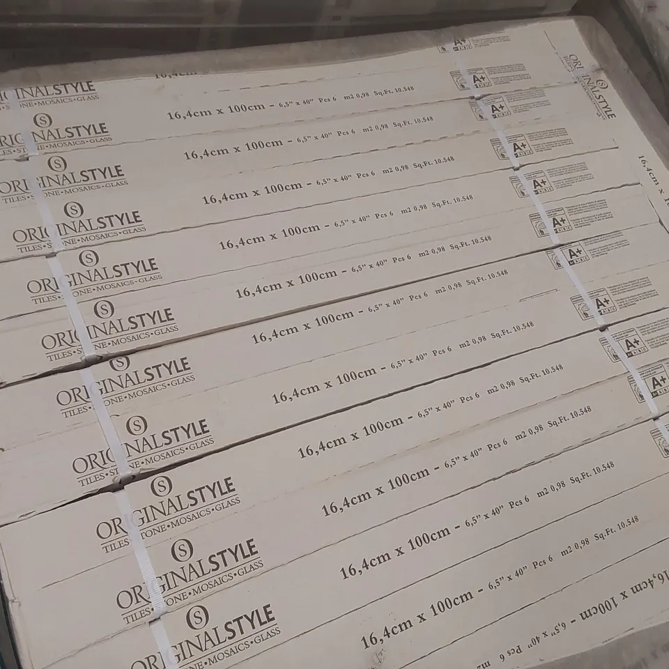 PALLET CONTAINING APPROXIMATELY 44x 6pcs LIGNUM CREAM SLIP RESISTANT 16.4 x 100CM TILES