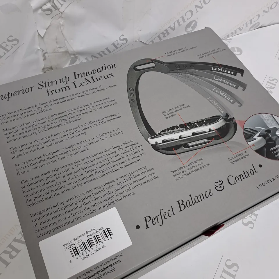 LEMIEUX VECTOR BALANCE INCLINED SAFETY STIRRUPS