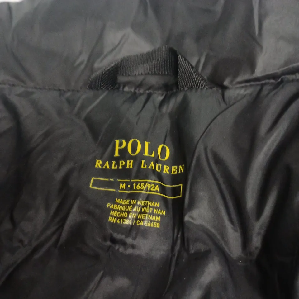 POLO RALPH LAUREN QUILTED VEST – BLACK, MEN'S UK M (M)