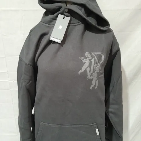 REPRESENT CHERUB INITIAL HOODIE IN JET BLACK - XXS