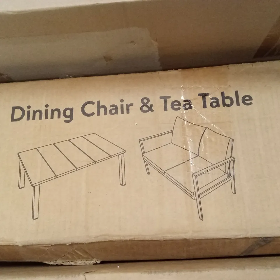 BOXED OUTDOOR PATIO FURNITURE SET (1 BOX)