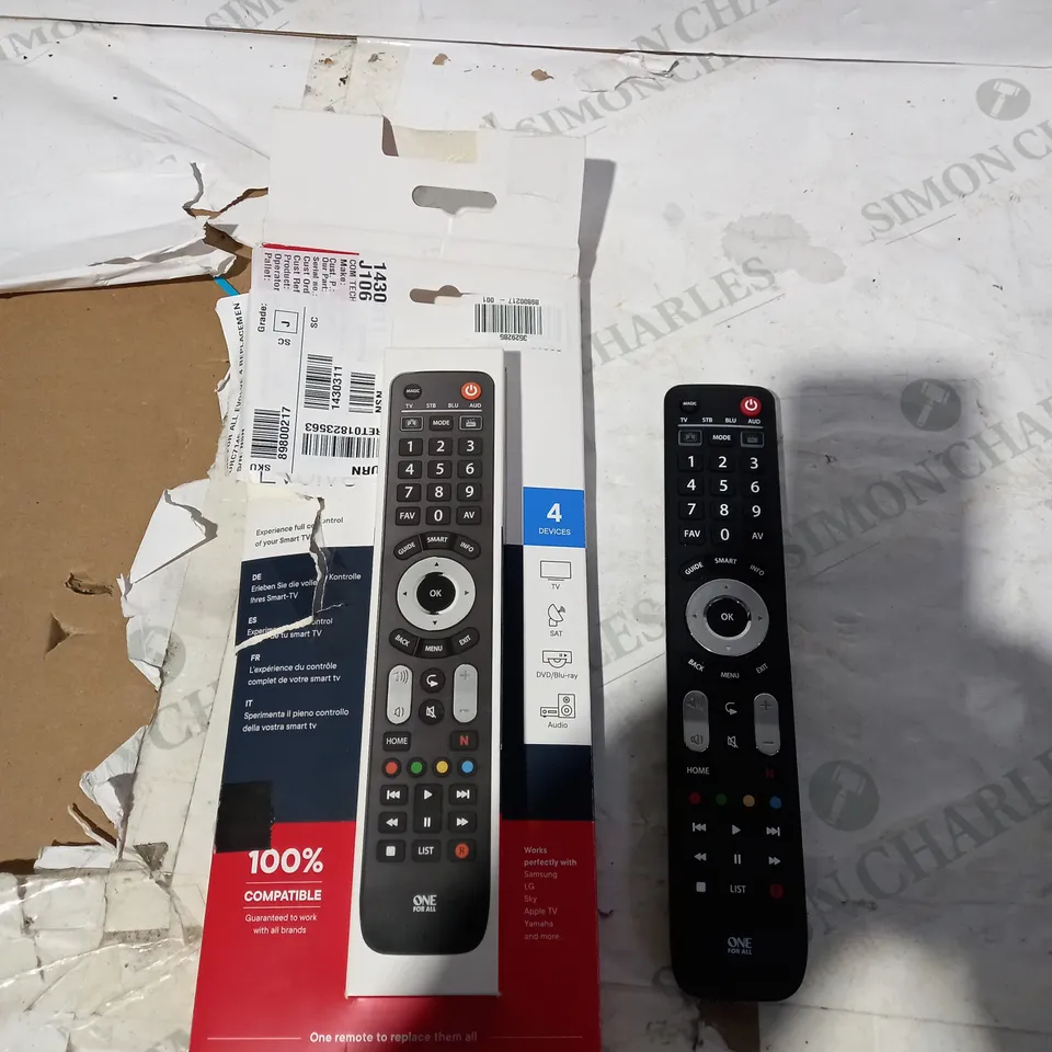 BOXED ONE FOR ALL TV REMOTE