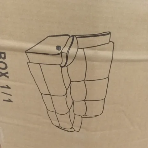 BOXED ELECTRIC 3 SEATER FABRIC RECLINER SOFA - BROWN (1 BOX)