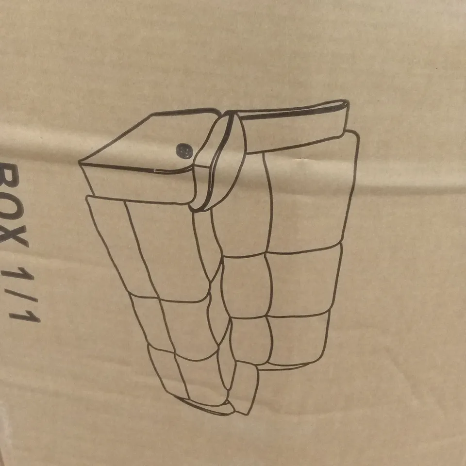 BOXED ELECTRIC 3 SEATER FABRIC RECLINER SOFA - BROWN (1 BOX)