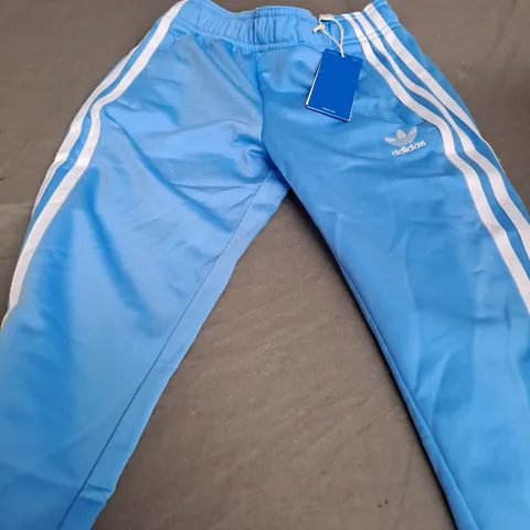 ADIDAS LIGHT BLUE TRACKSUIT PANTS - 5-6 YEARS