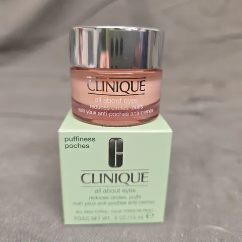 BOXED CLINIQUE ALL ABOUT EYES EYE CREAM 15ML