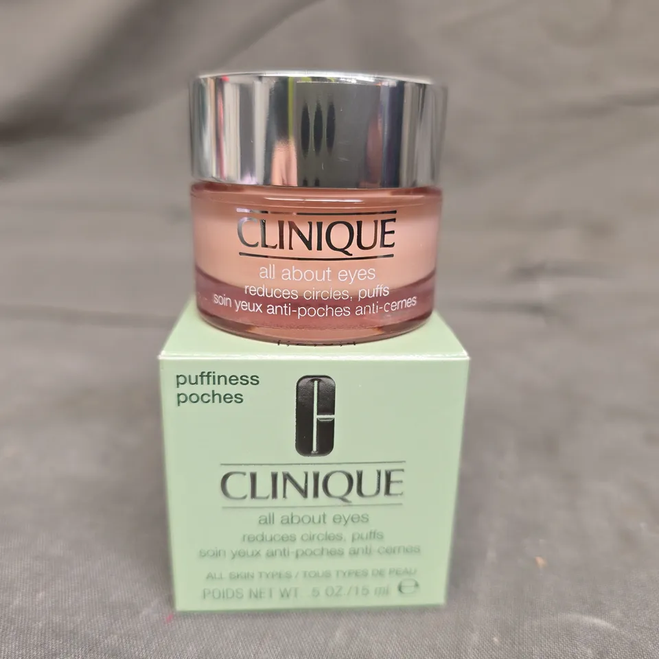 BOXED CLINIQUE ALL ABOUT EYES EYE CREAM 15ML