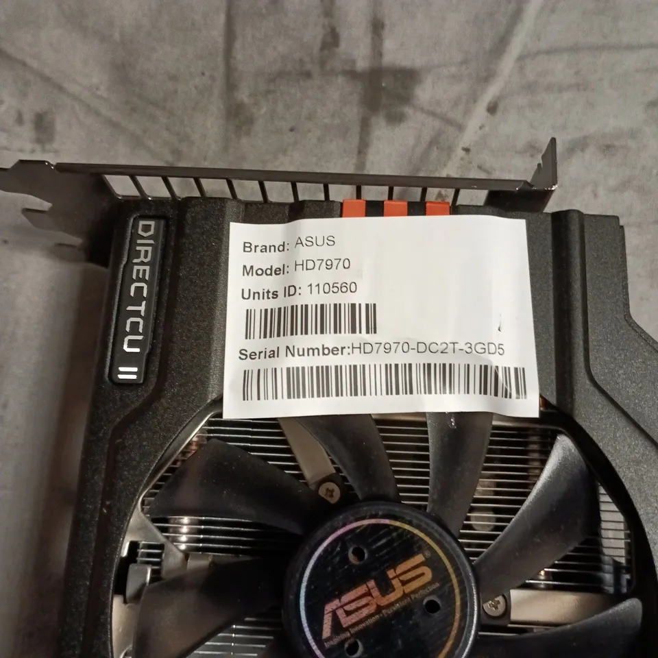 ASUS HD7970 DIRECTCU II PCIE GRAPHICS CARD 3GB GDDR5 (HD7970-DC2T-3GD5)