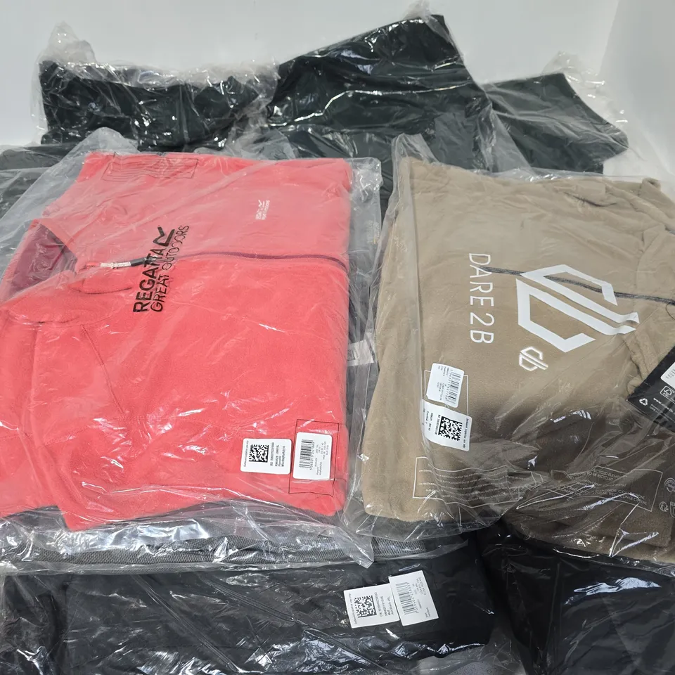 LOT OF APPROXIMATELY 16 ASSORTED BRAND NEW REGATTA AND DARE2BE CLOTHING ITEMS