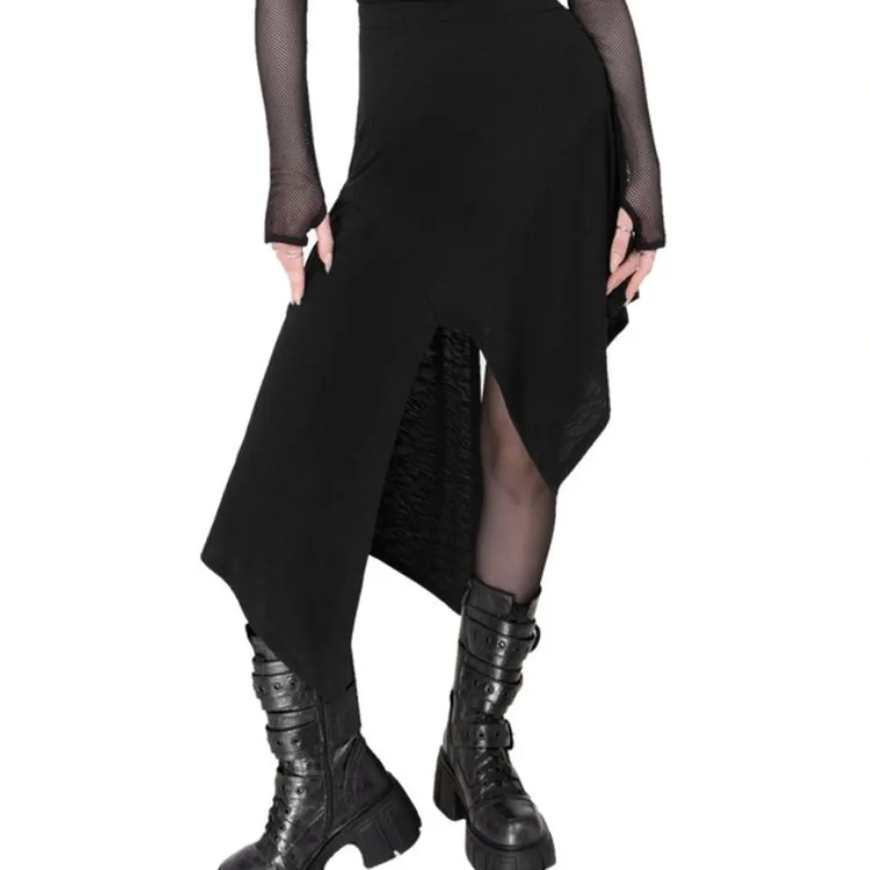 BRAND NEW KILLSTAR - CRIMSOLITE - BLACK WOMEN'S SKIRT SIZE XS