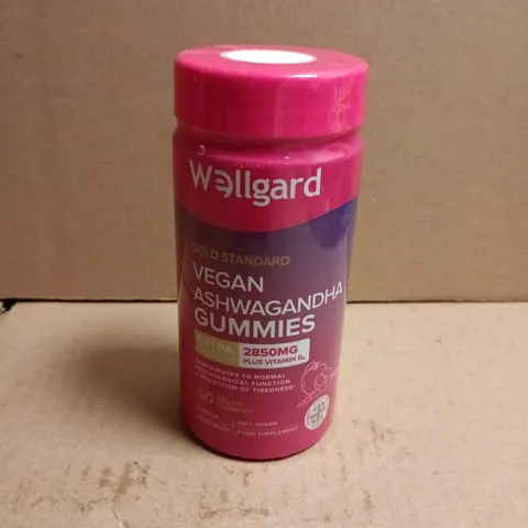 WELLGARD GOLD STANDARD VEGAN ASHWAGANDHA GUMMIES –  MIXED BERRY FLAVOUR EXTRA STRENGTH 2850MG - 60 VEGAN GUMMIES