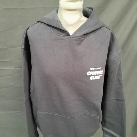WHITE FOX COMFORT CLUBOVERSIZED HOODIE IN GREY - MEDIUM