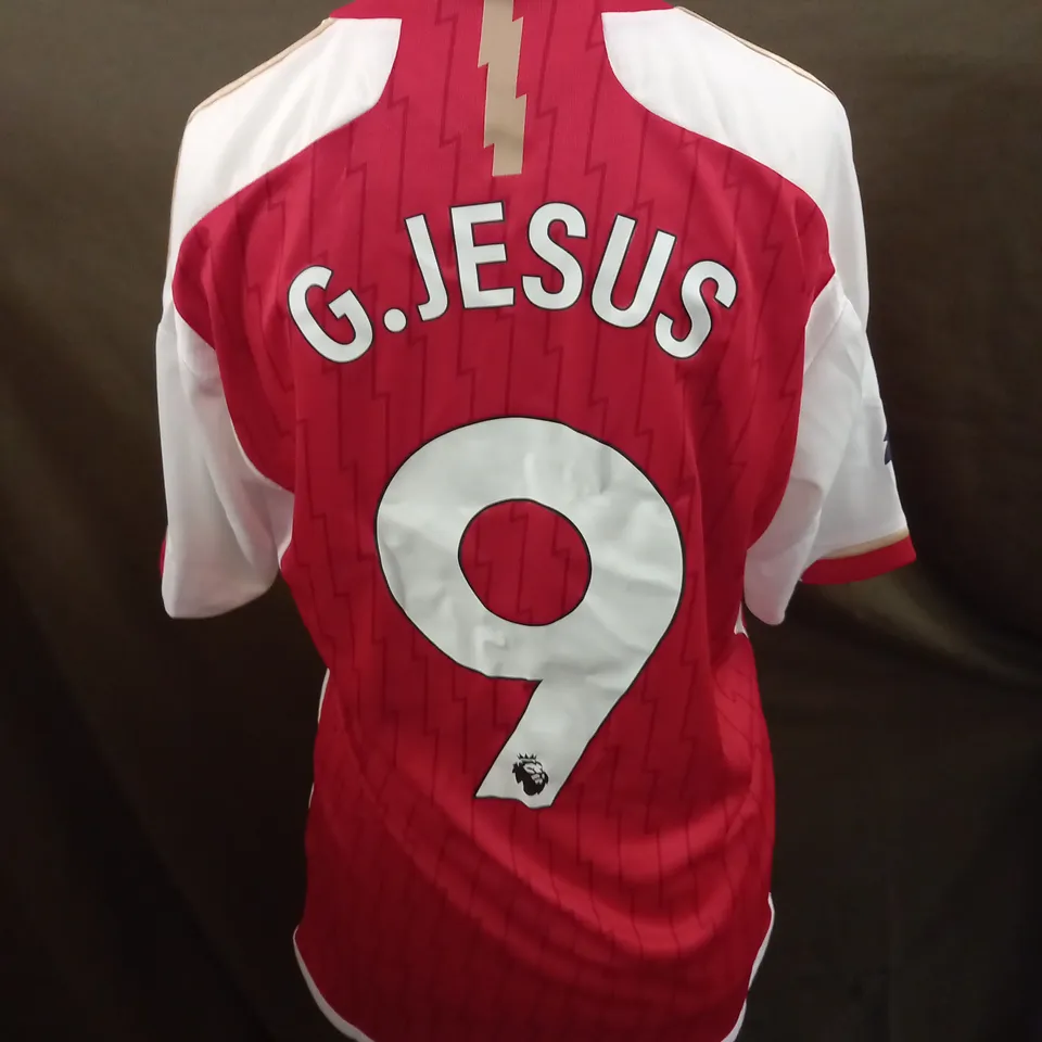 ARSENAL FC HOME SHIRT WITH G .JESUS 9 SIZE M