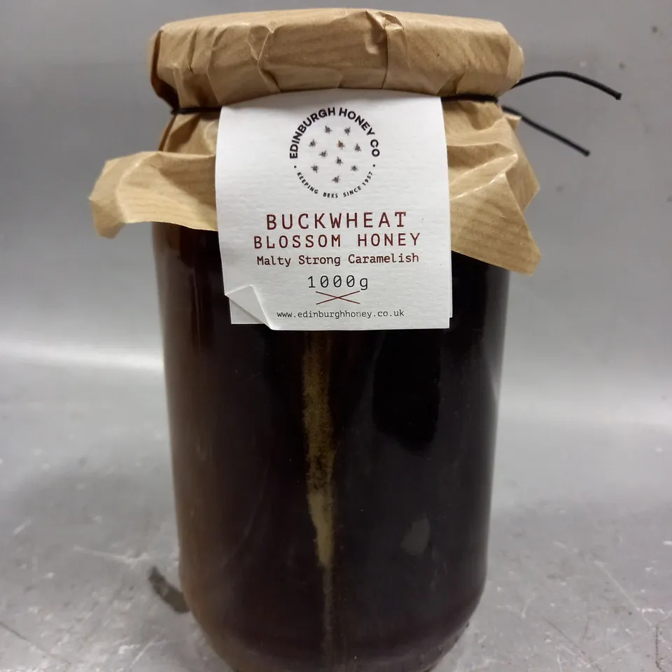 SEALED EDINBURGH HONEY CO BUCKWHEAT BLOSSOM HONEY - 1KG - COLLECTION ONLY 