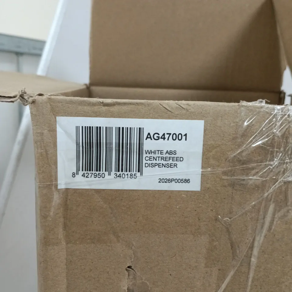 WHITE ABS CENTRE-FED DISPENSER AG47001