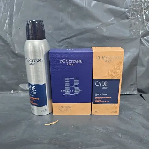 L'OCCITANE 3 PIECE MEN'S GROOMING & FRAGRANCE COLLECTION