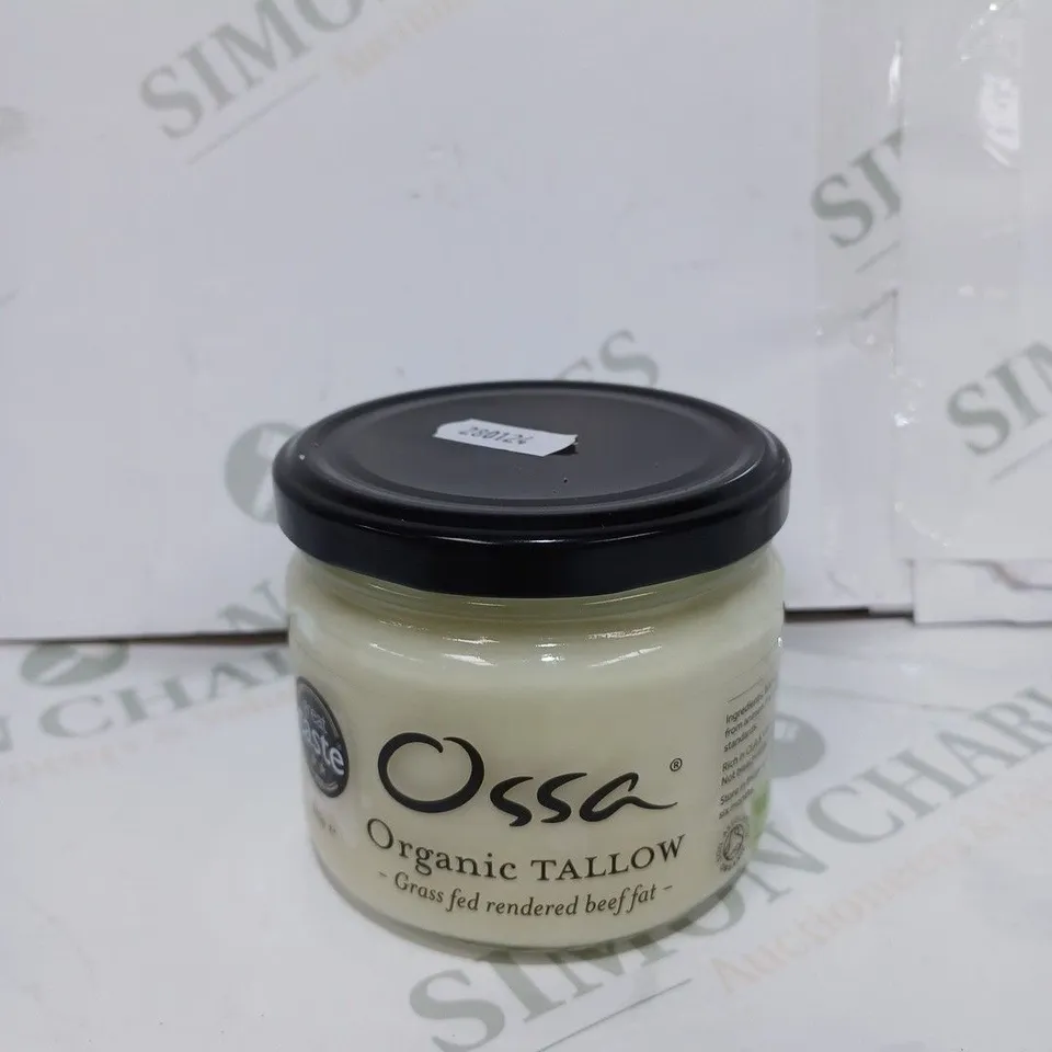 BOX TO CONTAIN 6 X 265G POTS OF OSSA ORGANIC TALLOW GRASS FED RENDERED BEEF FAT - COLLECTION ONLY