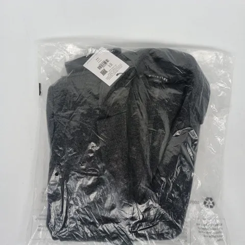 BAGGED WHISTLES SLIM JERSEY JACKET IN GREY SIZE UK 10