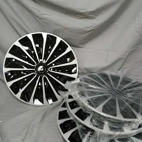4 X TURBINE STYLE PLASTIC WHEEL TRIMS SET 