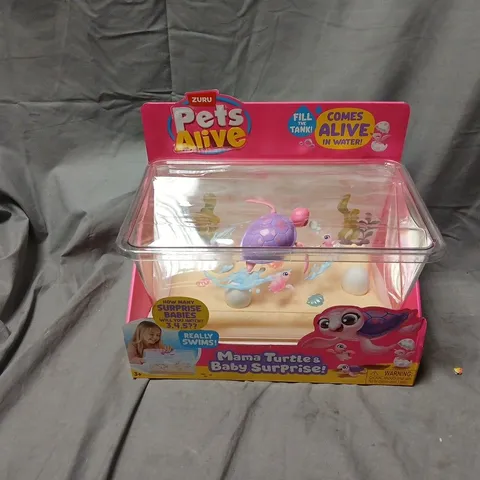 PETS ALIVE MAMA TURTLE & BABY SURPRISE! BATH TOY – PINK
