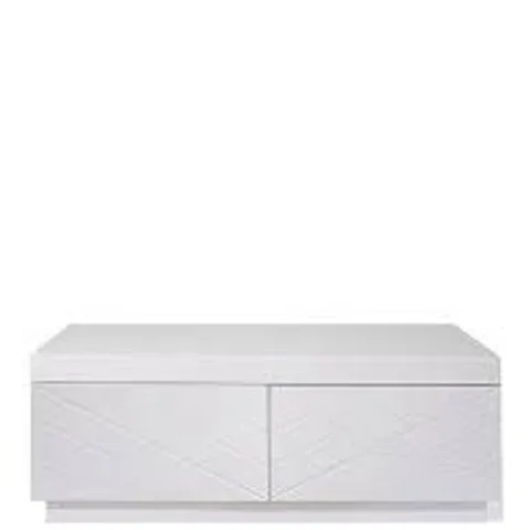 BOXED KARA COFFEE TABLE - WHITE