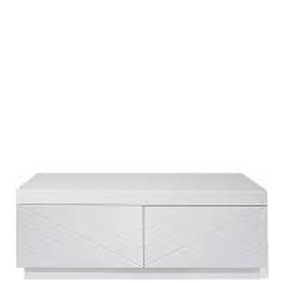 BOXED KARA COFFEE TABLE - WHITE 