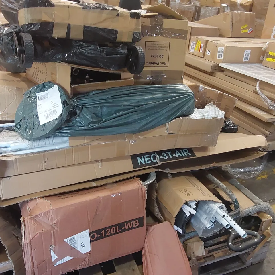 PALLET CONTAINING ASSORTED CONSUMER PRODUCTS/FURNITURE PARTS ECT 