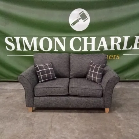 ALSOP 2 SEATER FABRIC SOFA - CHARCOAL