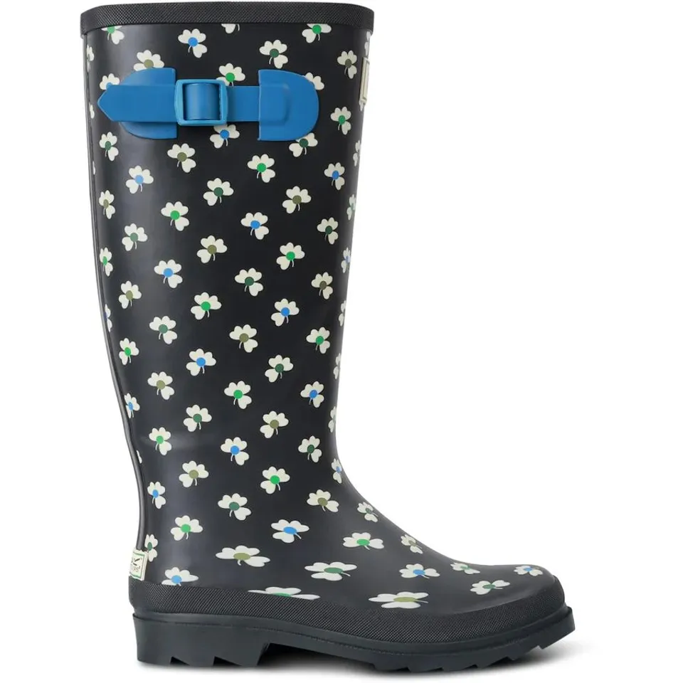 BRAND NEW REGATTA WOMENS ORLA KIELY HI PATTERNED WELLIES IN CLOVER BLACK - UK 3 