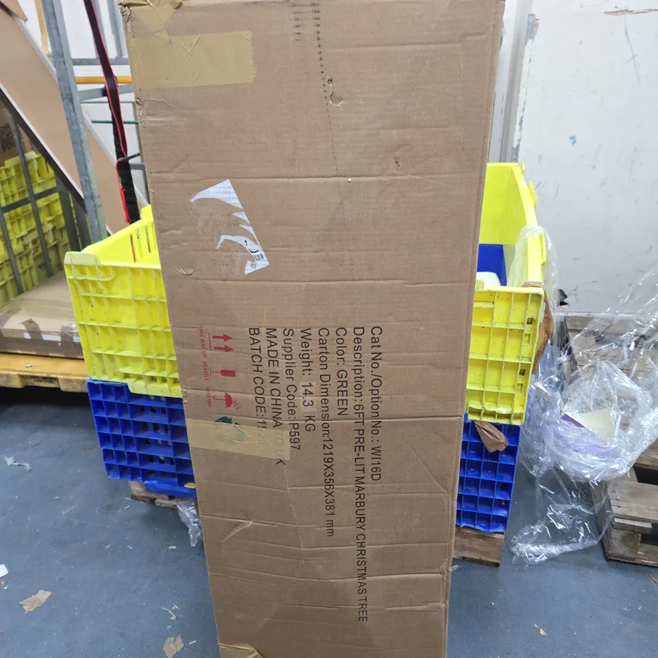 6FT PRE LIT MARBURY CHRISTMAS TREE BOXED