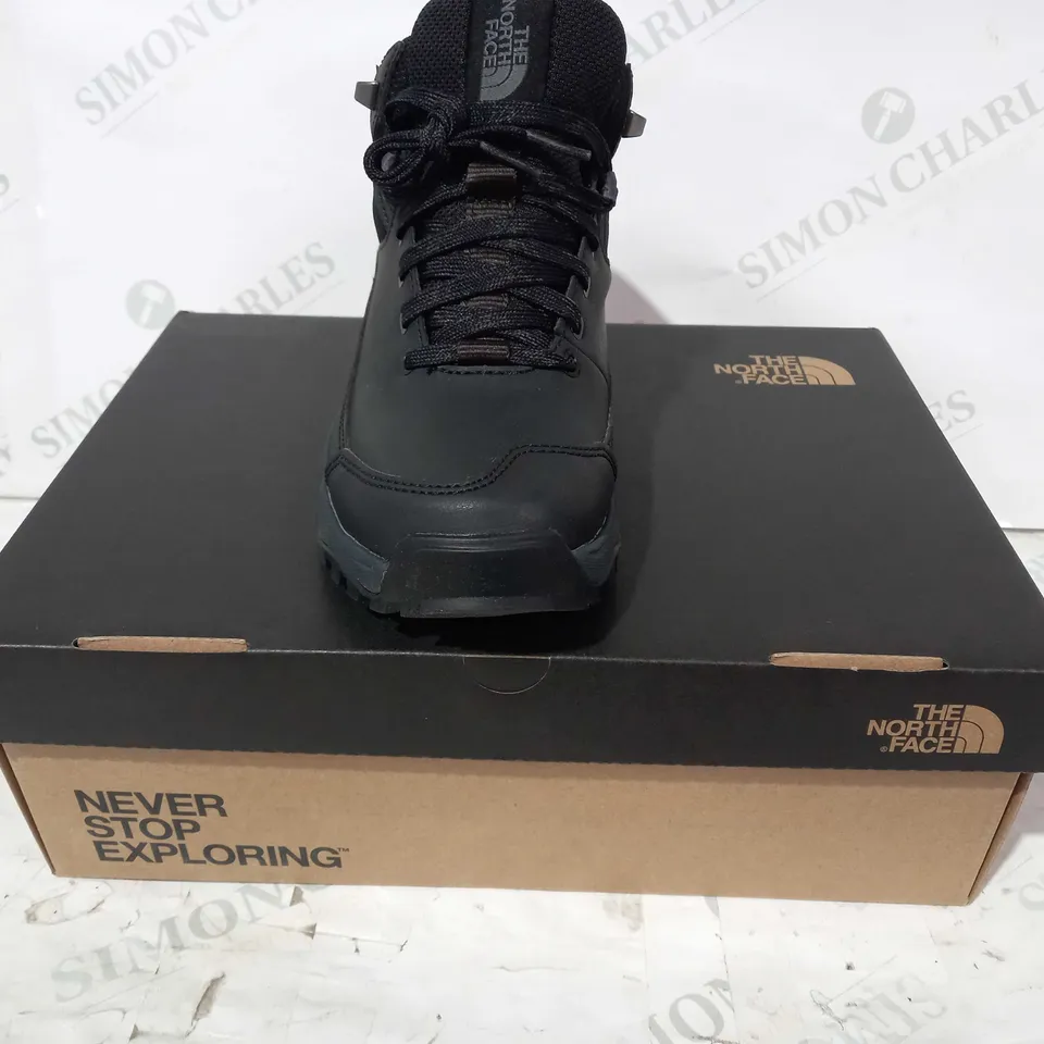 BOXED PAIR OF THE NORTH FACE WOMEN'S STORM STRIKE III WP SHOES IN BLACK UK SIZE 3